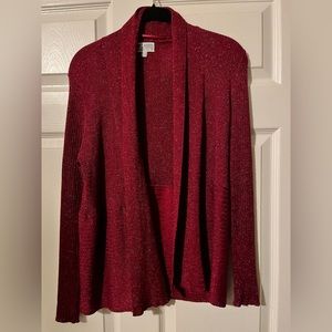 Red Sparkle Knit Sweater